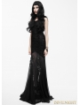 Black Sexy Gothic Goddess Mermaid Dress