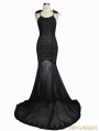 Black Sexy Gothic Goddess Mermaid Dress