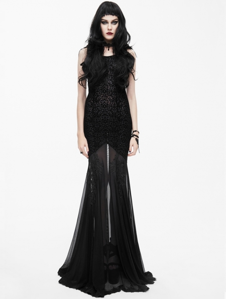 black mermaid dress uk