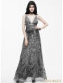 Sexy Deep V-Neck Gothic Goddess Evening Dress