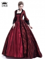 Red Masked Ball Gothic Victorian Costume Dress