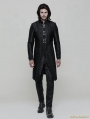 Black Vintage Gothic Gorgeous Jacquard Coat for Men
