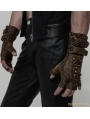 Coffee Steampunk Gloves for Men