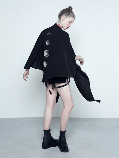 Black Gothic Summer Cape for Women