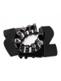 Black Gothic Punk Rivet Buckle Belt Platform Sandals