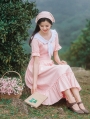 Pink Sweet Vintage Medieval Inspired Dress