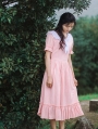 Pink Sweet Vintage Medieval Inspired Dress