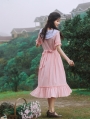 Pink Sweet Vintage Medieval Inspired Dress