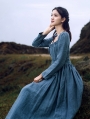 Blue Vintage Medieval Inspired Underwear Dress