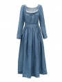 Blue Vintage Medieval Inspired Underwear Dress