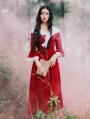 Red Vintage Medieval Inspired Dress