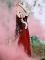 Red Vintage Medieval Inspired Dress