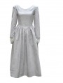 Ivory Long Sleeves Vintage Medieval Inspired Dress