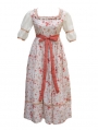 Floral Short Sleeves Vintage Medieval Inspired Dress