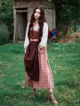 Vintage Fake Two Pieces Medieval Inspired Dress