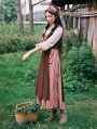 Vintage Fake Two Pieces Medieval Inspired Dress