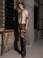 Women's Coffee Steampunk Shorts with Pocket