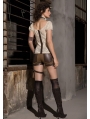 Women's Coffee Steampunk Shorts with Pocket