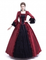 Black and Red Marie Antoinette Gothic Victorian Ball Gown