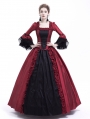 Black and Red Marie Antoinette Gothic Victorian Ball Gown