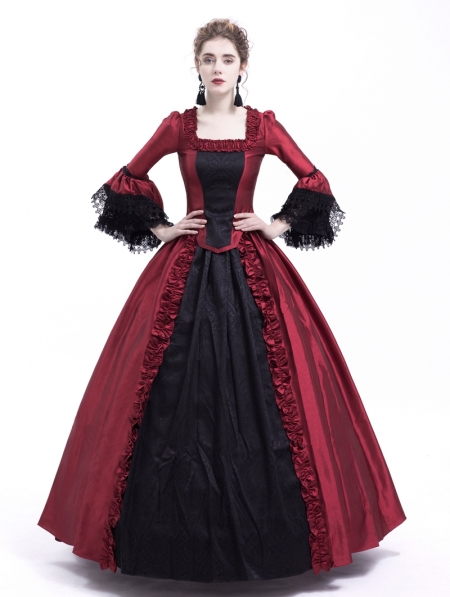 black victorian ball gown