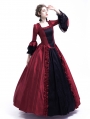 Black and Red Marie Antoinette Gothic Victorian Ball Gown