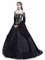 Black Theatrical Vintage Gothic Victorian Ball Dress