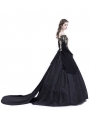 Black Theatrical Vintage Gothic Victorian Ball Dress