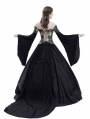 Black Theatrical Vintage Gothic Victorian Ball Dress