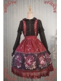 Strawberry Witch Alice's Dreamland Chiffon Sweet Lolita Jumper Skirt