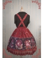 Strawberry Witch Alice's Dreamland Chiffon Sweet Lolita Jumper Skirt