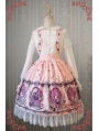 Strawberry Witch Alice's Dreamland Chiffon Sweet Lolita Jumper Skirt