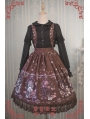 Strawberry Witch Alice's Dreamland Chiffon Sweet Lolita Jumper Skirt