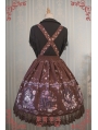 Strawberry Witch Alice's Dreamland Chiffon Sweet Lolita Jumper Skirt