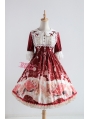 Strawberry Witch The Adventures of Clock Chiffon Sweet Lolita OP Dress