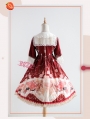 Strawberry Witch The Adventures of Clock Chiffon Sweet Lolita OP Dress