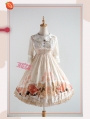 Strawberry Witch The Adventures of Clock Chiffon Sweet Lolita OP Dress