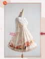 Strawberry Witch The Adventures of Clock Chiffon Sweet Lolita OP Dress