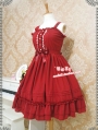 Strawberry Witch Chiffon Sweet Lolita Jumper Dress