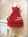 Strawberry Witch Chiffon Sweet Lolita Jumper Dress