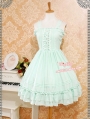 Strawberry Witch Chiffon Sweet Lolita Jumper Dress