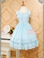 Strawberry Witch Chiffon Sweet Lolita Jumper Dress