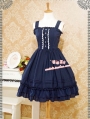 Strawberry Witch Chiffon Sweet Lolita Jumper Dress