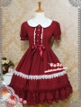 Strawberry Witch Peter Pan Chiffon Sweet Lolita Dress