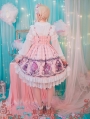 Strawberry Witch Alice's Dreamland Chiffon Lolita Jumper Dress