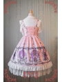 Strawberry Witch Alice's Dreamland Chiffon Lolita Jumper Dress