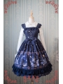 Strawberry Witch Alice's Dreamland Chiffon Lolita Jumper Dress