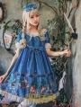 Strawberry Witch Playground Printed Sweet Lolita OP Dress