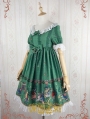 Strawberry Witch Playground Printed Sweet Lolita OP Dress