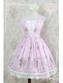 Strawberry Witch Short Sleeves Chiffon Sweet Lolita OP Dress